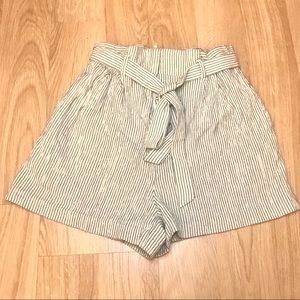 H&M Pinstriped Shorts